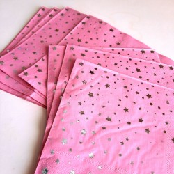 Servilletas Papel Pink Stars