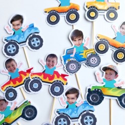 Mini Toppers Caras (Set de 12)